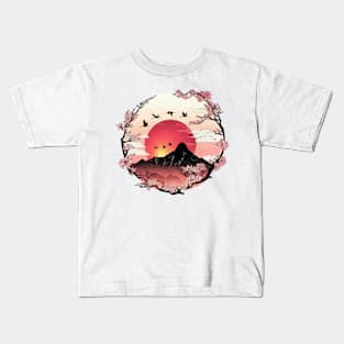 Sunset Mount Zen Kids T-Shirt